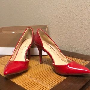 Red Jessica Simpson Pumps
